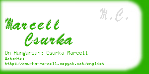 marcell csurka business card